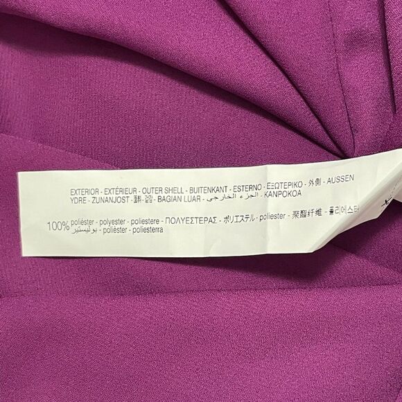 NWT Zara Voluminous Mini Dress Bubble Skirt Purple Women's L Royalcore Prom HOCO - Picture 10 of 10